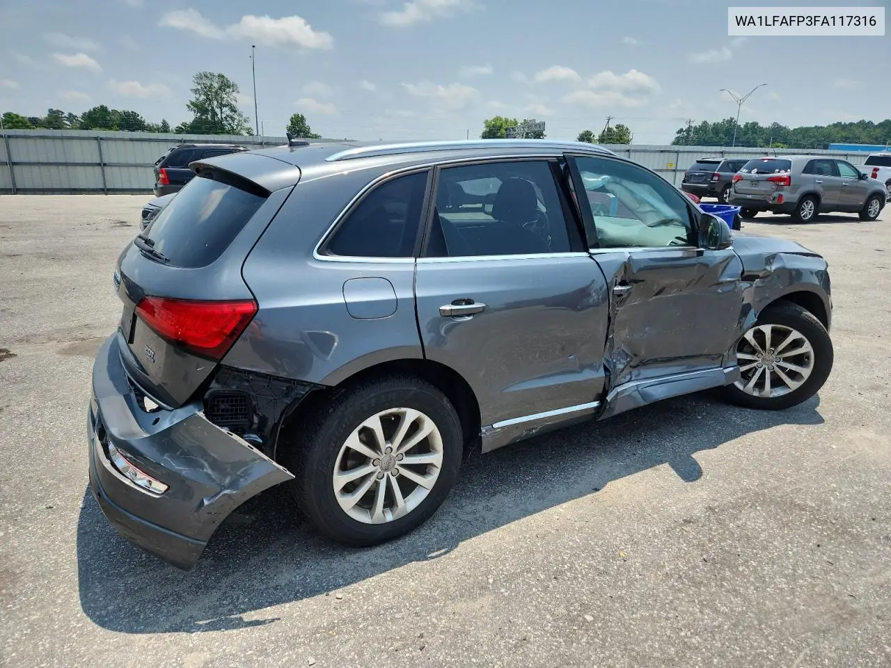 2015 Audi Q5 Premium Plus VIN: WA1LFAFP3FA117316 Lot: 63975565