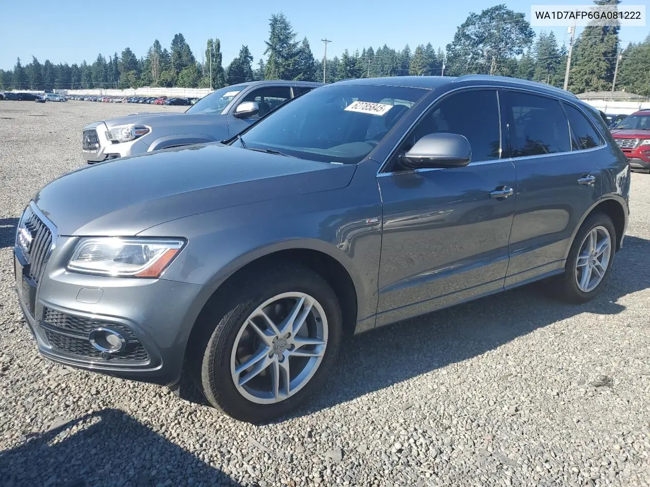 2016 Audi Q5 Premium Plus S-Line VIN: WA1D7AFP6GA081222 Lot: 62785845