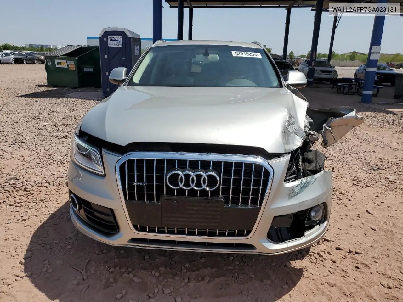 2016 Audi Q5 Premium Plus VIN: WA1L2AFP7GA023131 Lot: 62915055