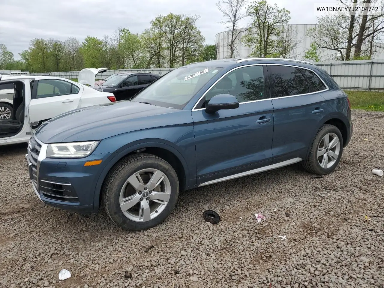 2018 Audi Q5 Premium Plus VIN: WA1BNAFY7J2104742 Lot: 57055165