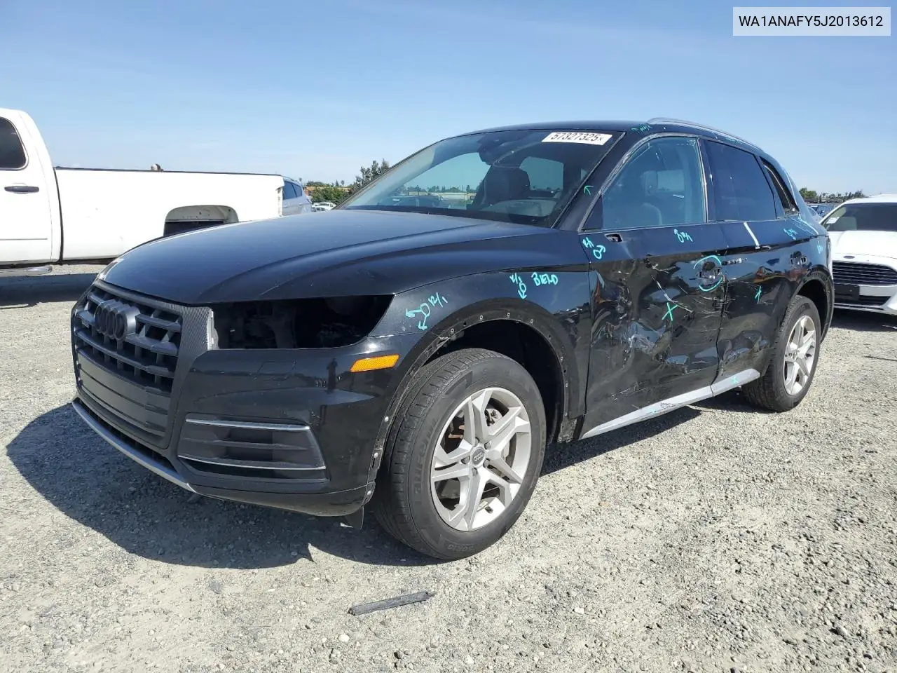 2018 Audi Q5 Premium VIN: WA1ANAFY5J2013612 Lot: 57327325