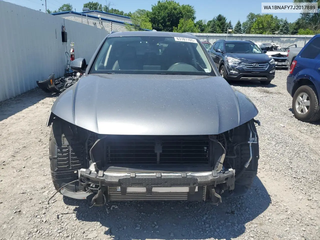 2018 Audi Q5 Premium Plus VIN: WA1BNAFY7J2017889 Lot: 63181105