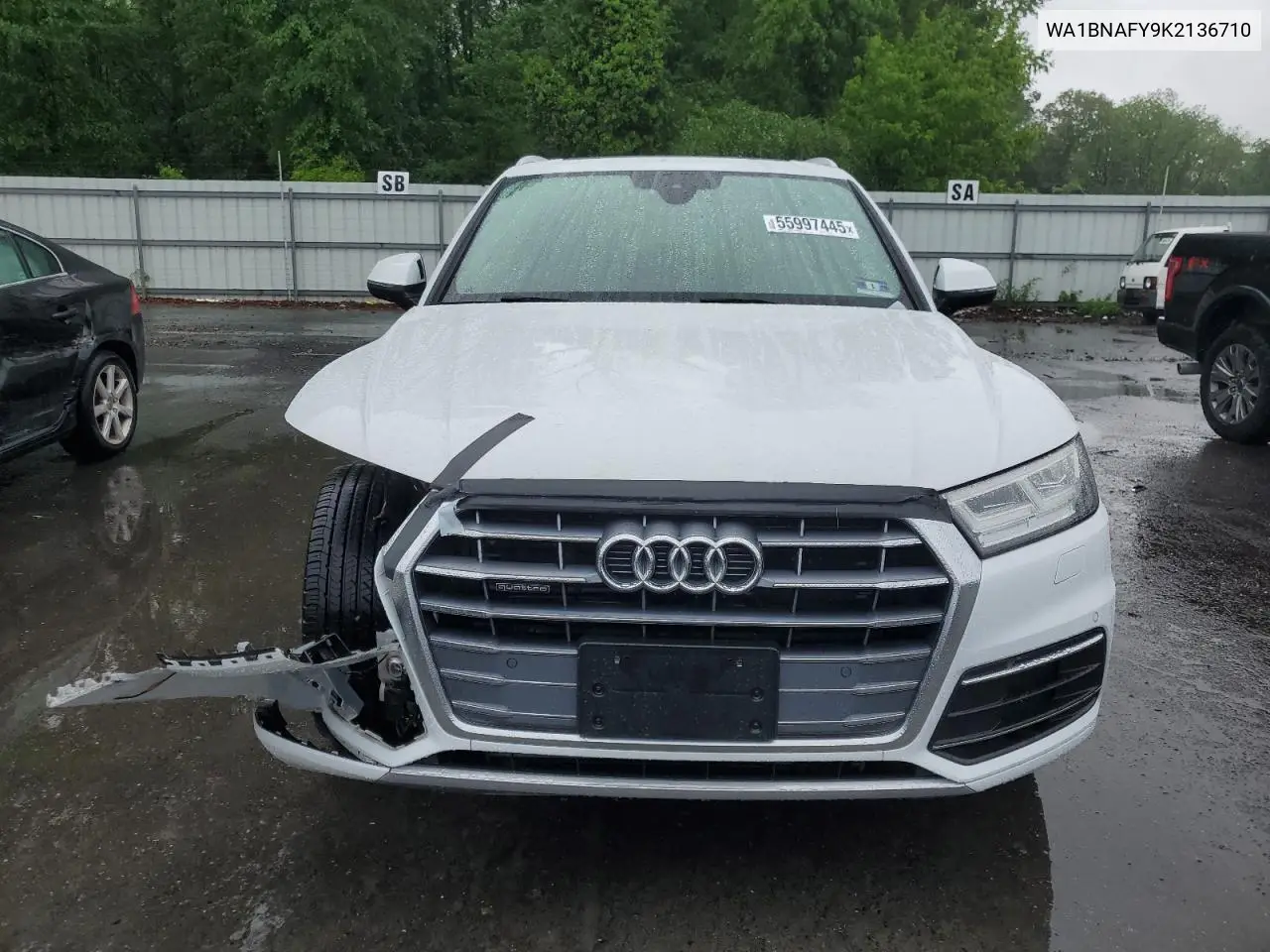 2019 Audi Q5 Premium Plus VIN: WA1BNAFY9K2136710 Lot: 55997445
