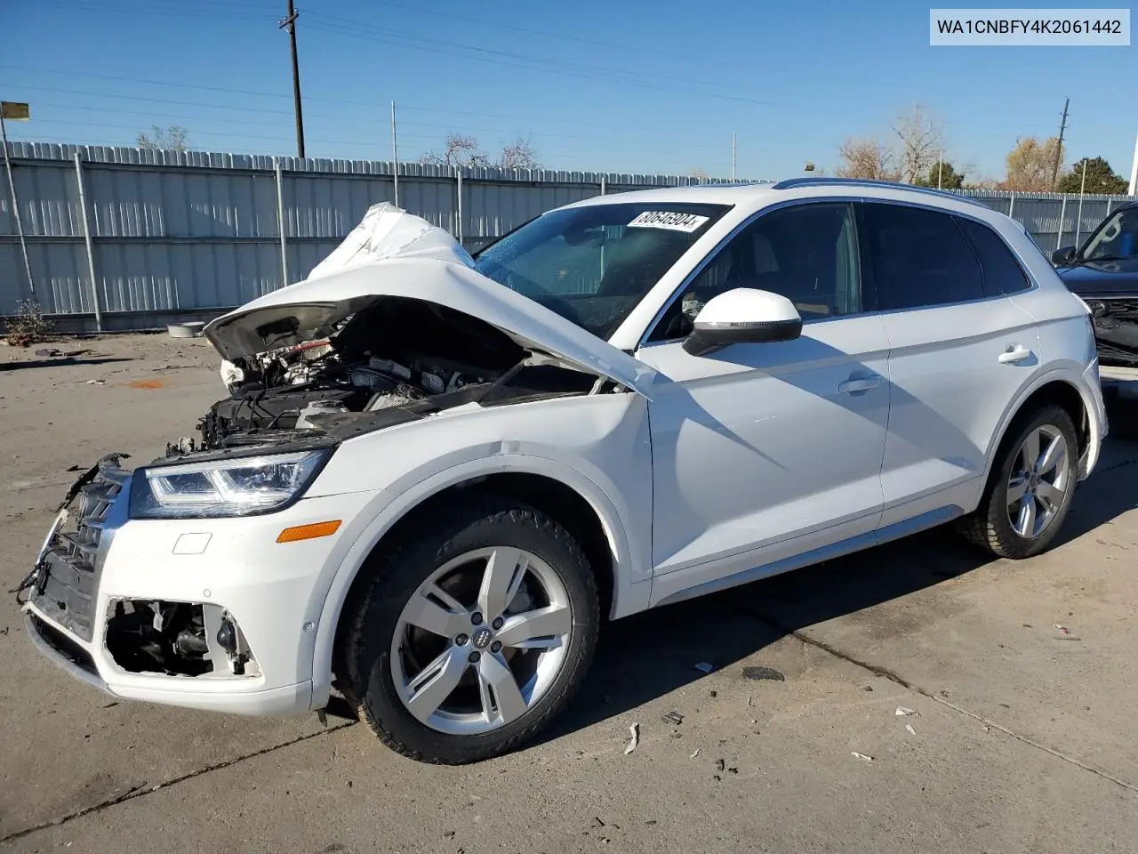 2019 Audi Q5 Prestige VIN: WA1CNBFY4K2061442 Lot: 80646904