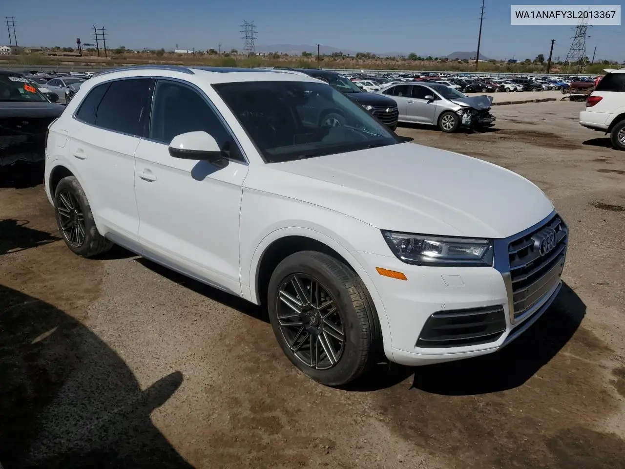 2020 Audi Q5 Premium VIN: WA1ANAFY3L2013367 Lot: 57328025