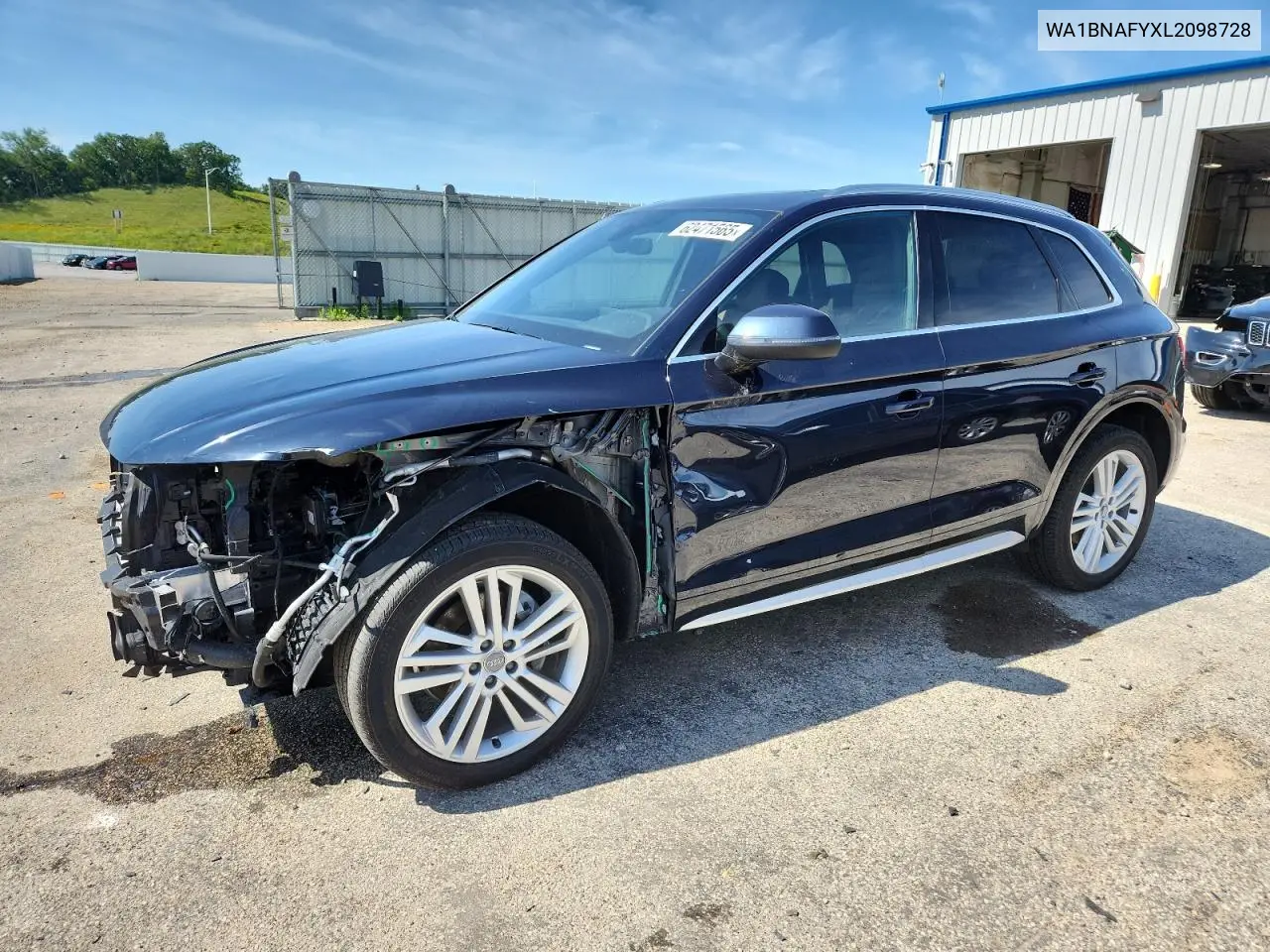 2020 Audi Q5 Premium Plus VIN: WA1BNAFYXL2098728 Lot: 62471565
