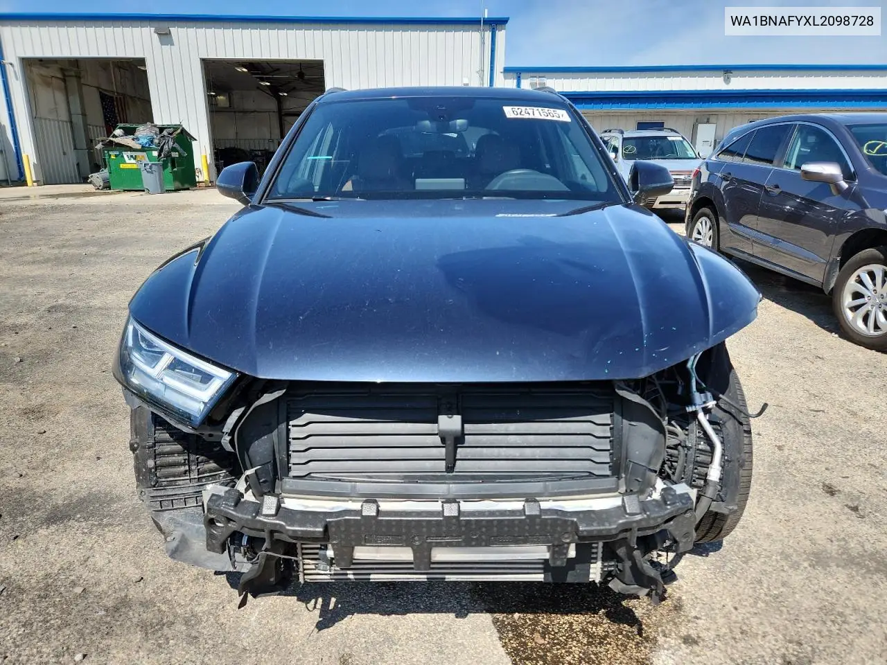 2020 Audi Q5 Premium Plus VIN: WA1BNAFYXL2098728 Lot: 62471565