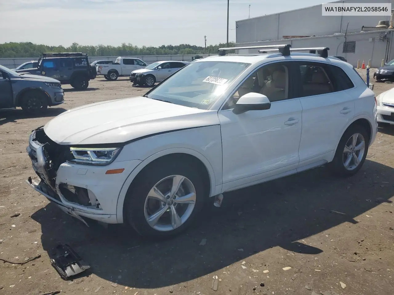 2020 Audi Q5 Premium Plus VIN: WA1BNAFY2L2058546 Lot: 62708625