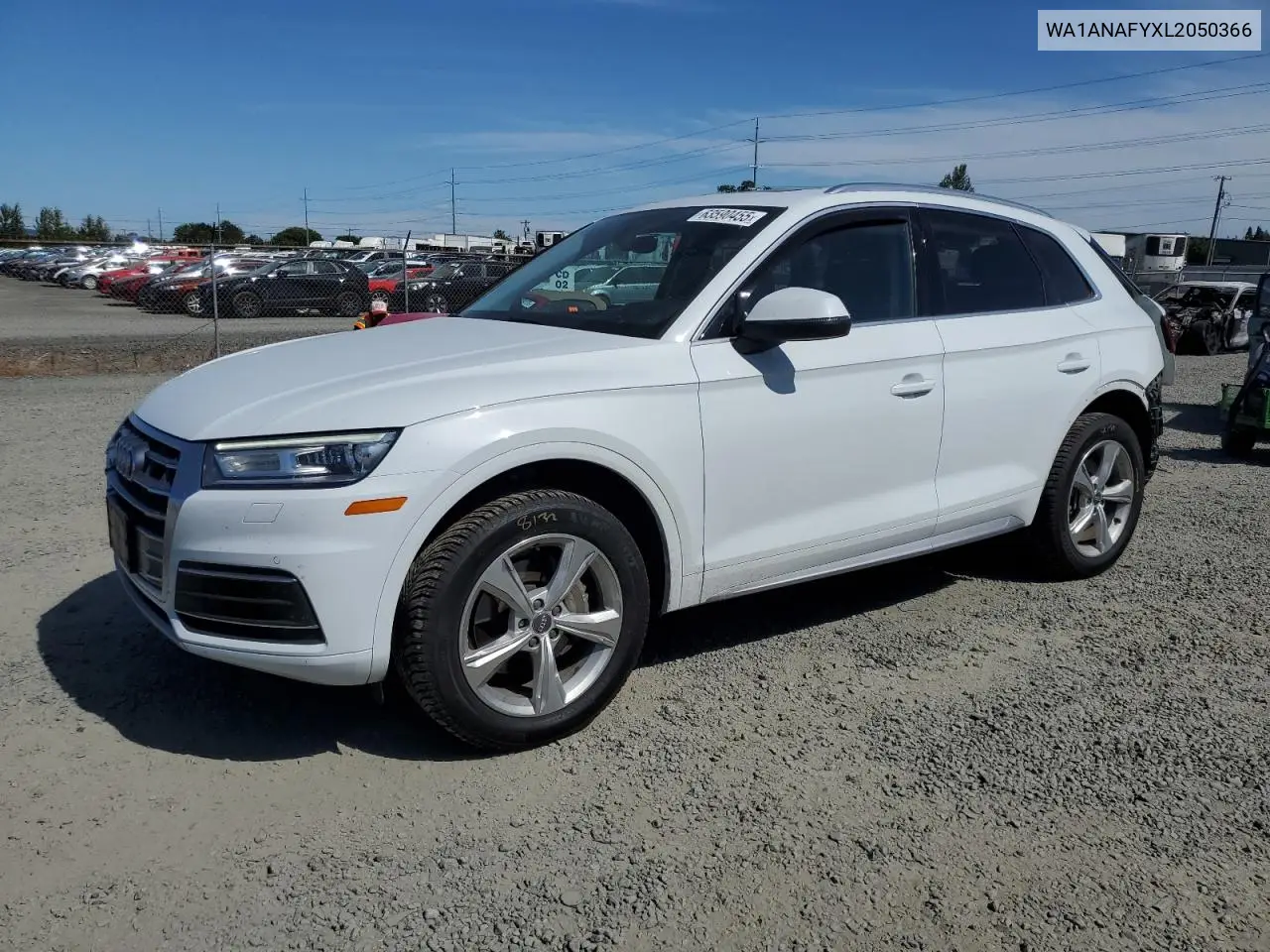 2020 Audi Q5 Premium VIN: WA1ANAFYXL2050366 Lot: 63590455