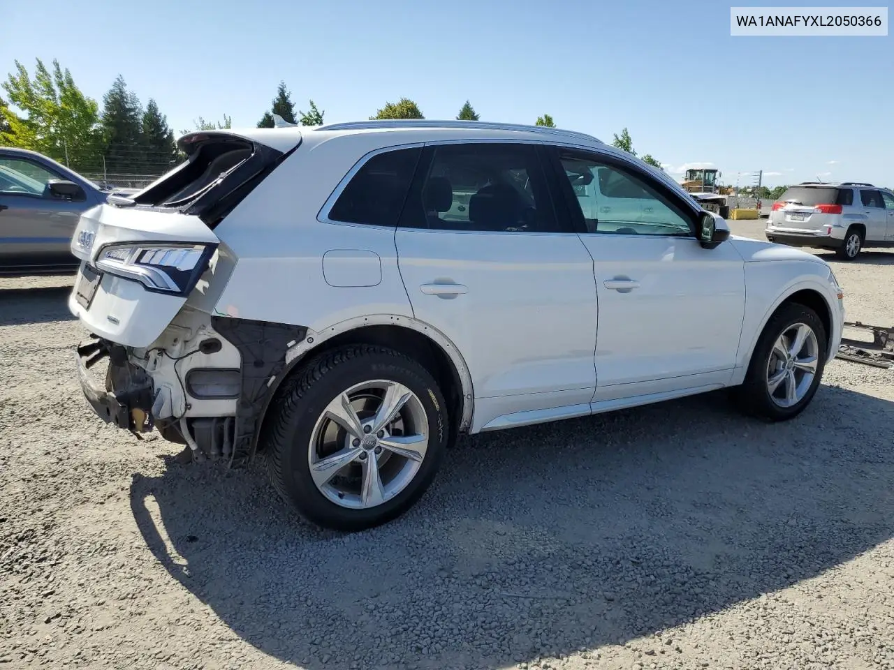 2020 Audi Q5 Premium VIN: WA1ANAFYXL2050366 Lot: 63590455