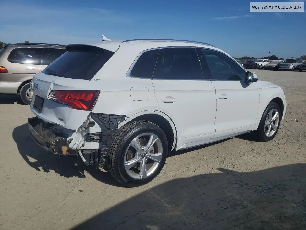 2020 Audi Q5 Premium VIN: WA1ANAFYXL2034037 Lot: 63627825