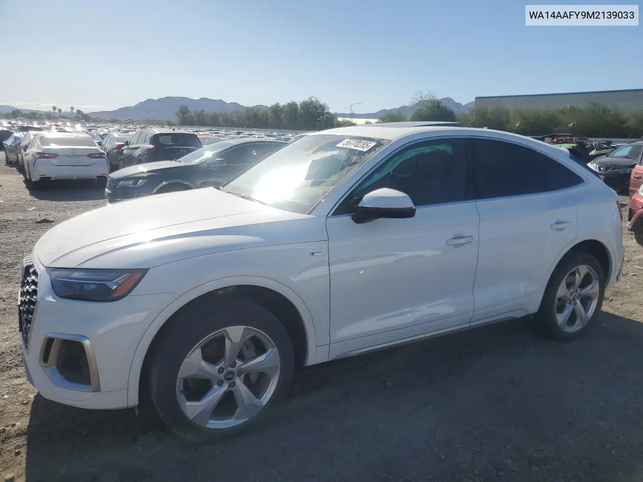 2021 Audi Q5 Sportback Premium VIN: WA14AAFY9M2139033 Lot: 56770285
