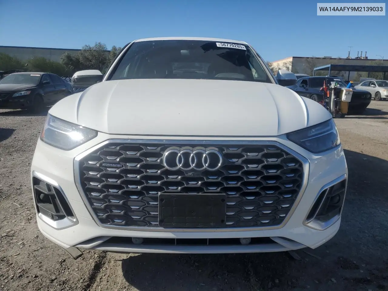 2021 Audi Q5 Sportback Premium VIN: WA14AAFY9M2139033 Lot: 56770285