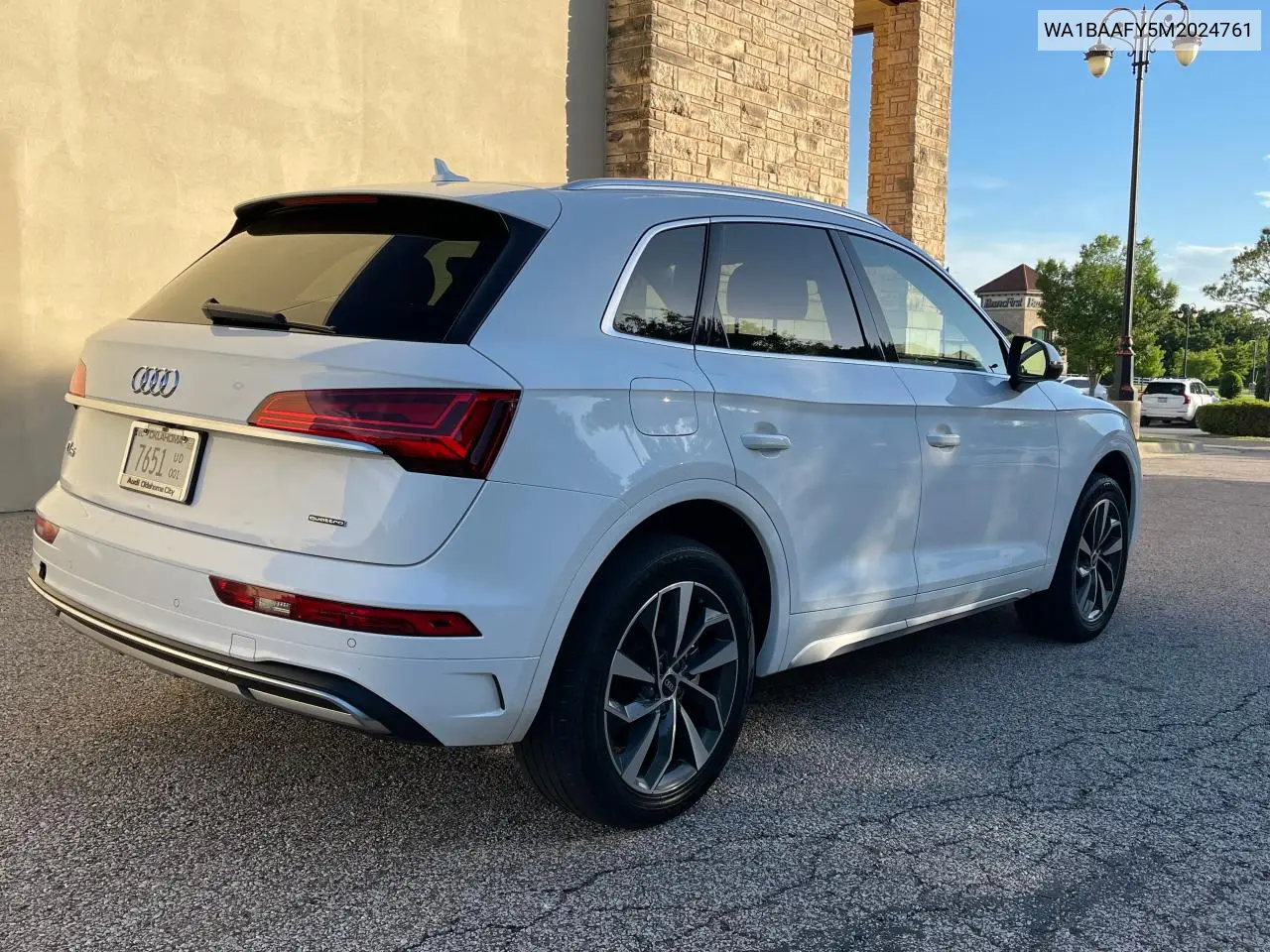 2021 Audi Q5 Premium Plus VIN: WA1BAAFY5M2024761 Lot: 57532125