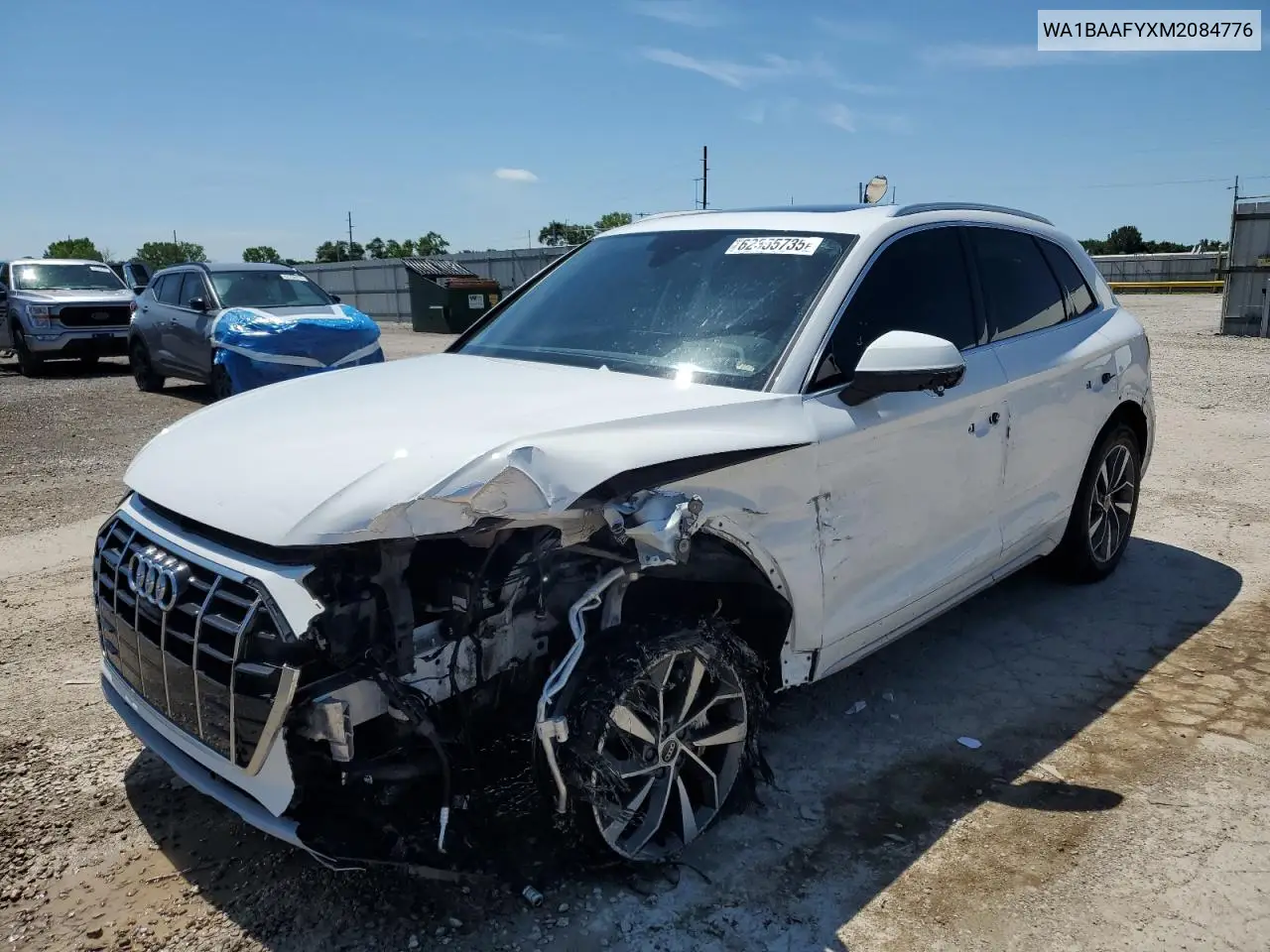 2021 Audi Q5 Premium Plus VIN: WA1BAAFYXM2084776 Lot: 62355735