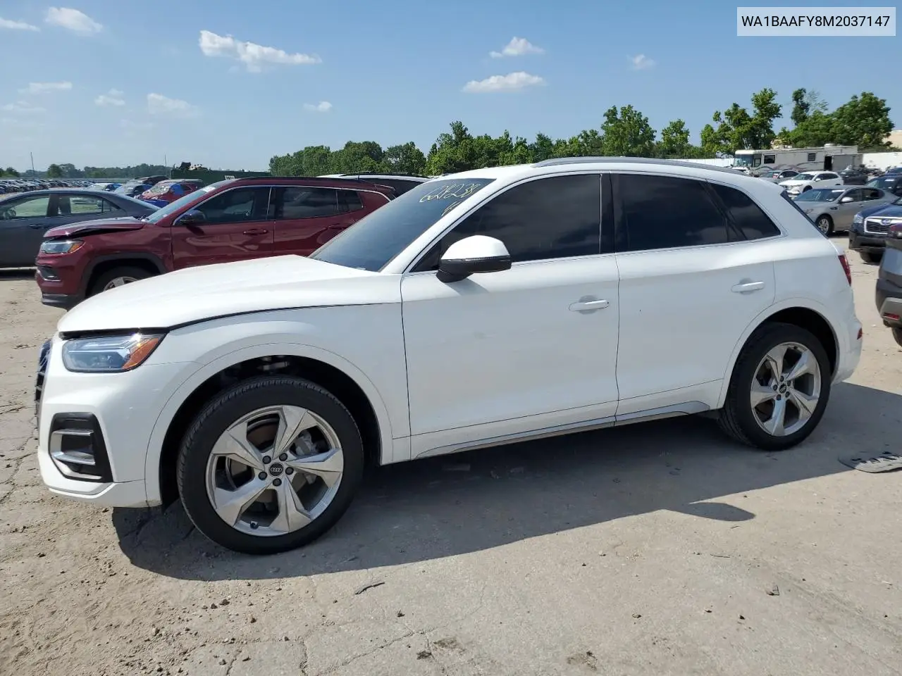2021 Audi Q5 Premium Plus VIN: WA1BAAFY8M2037147 Lot: 62423895