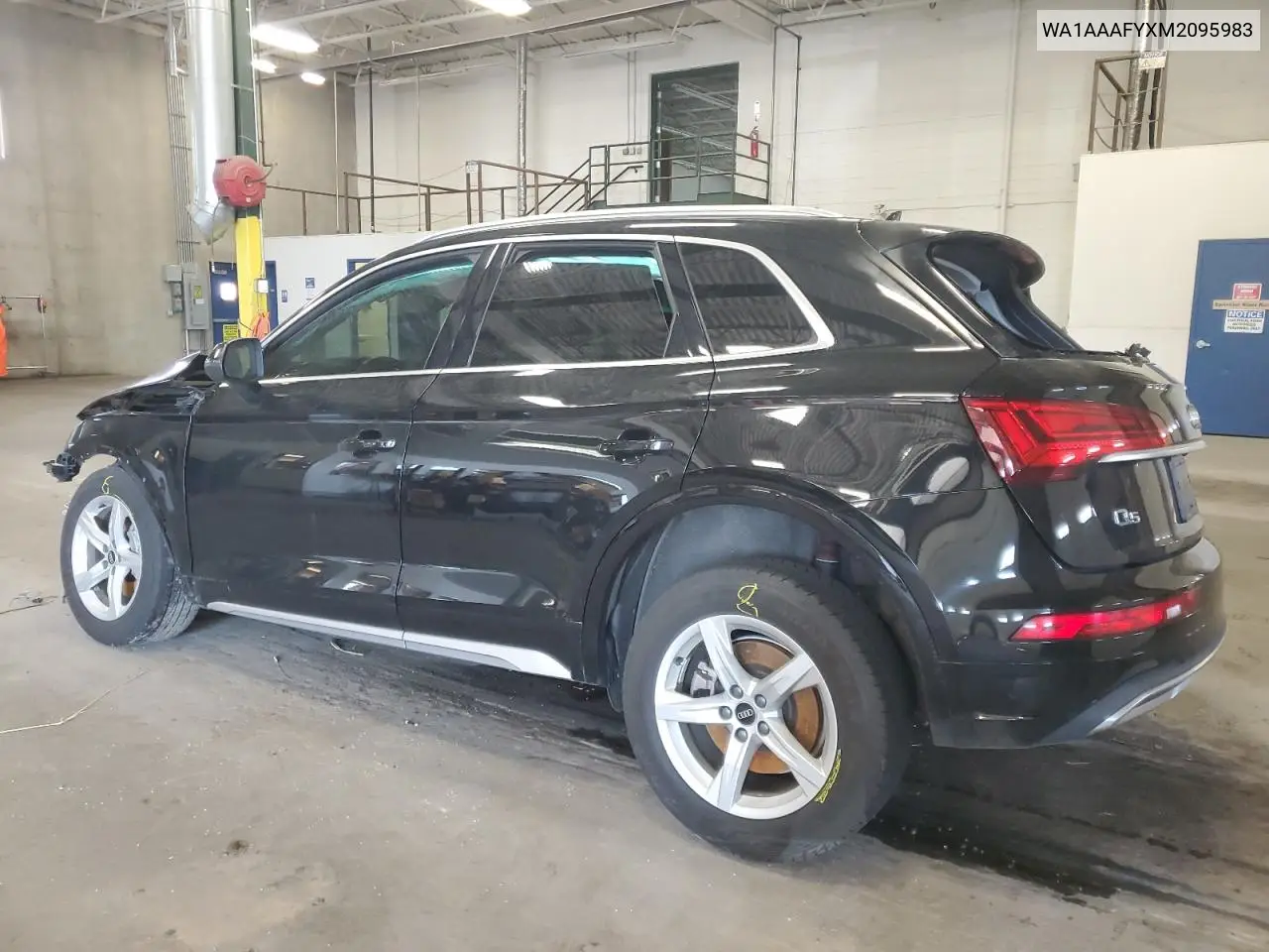 2021 Audi Q5 Premium VIN: WA1AAAFYXM2095983 Lot: 63005985