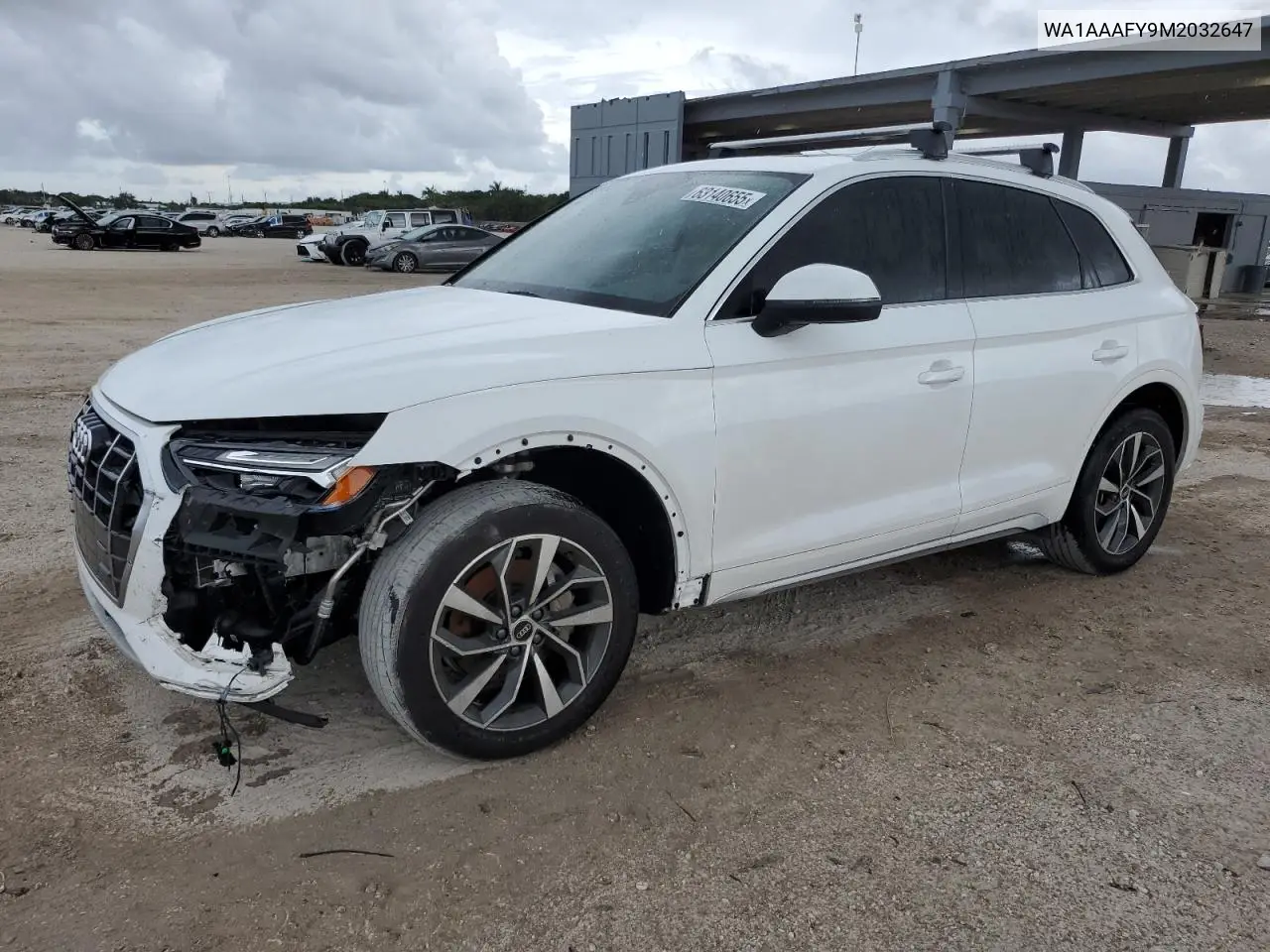 2021 Audi Q5 Premium VIN: WA1AAAFY9M2032647 Lot: 63140655