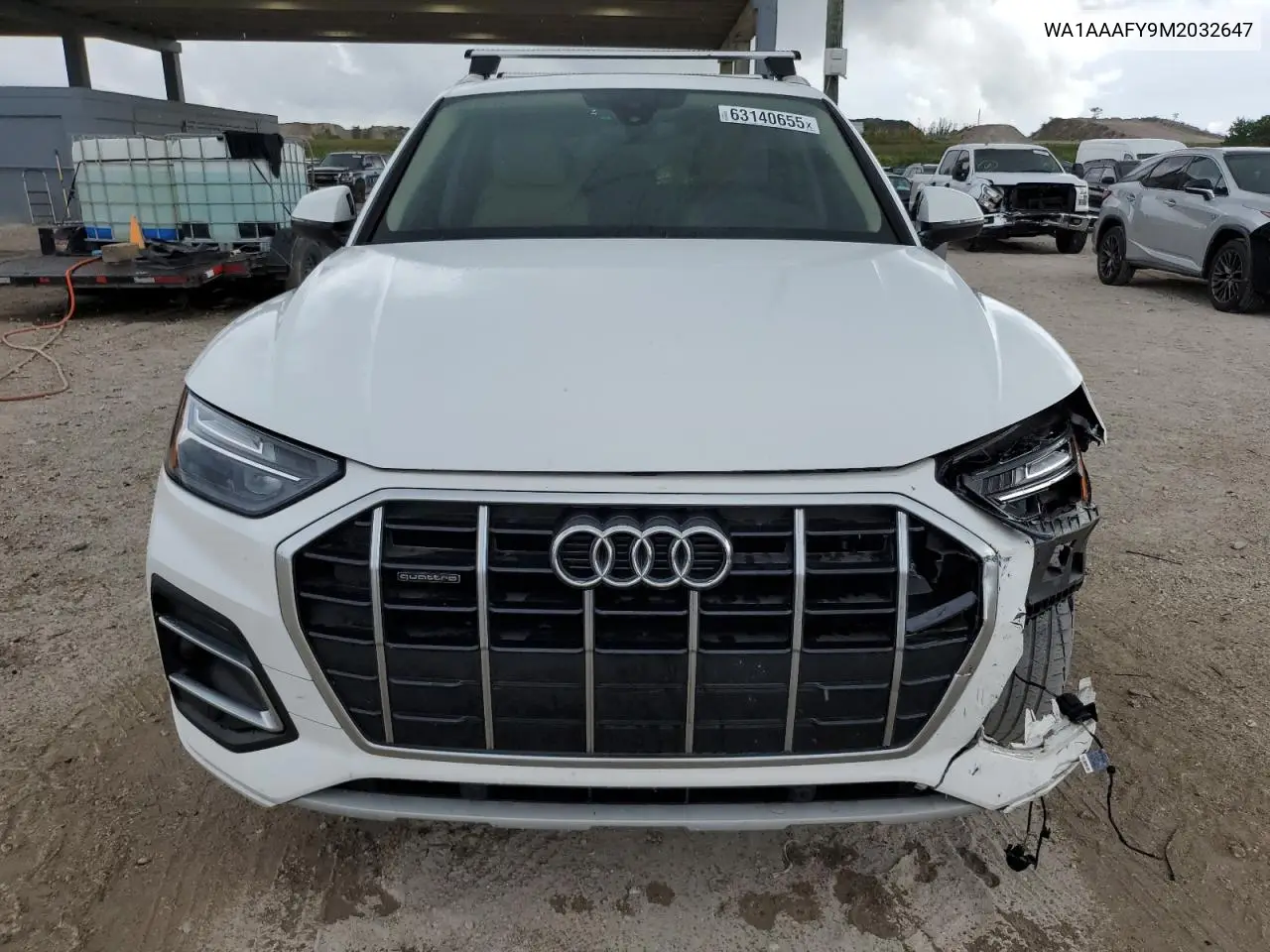 2021 Audi Q5 Premium VIN: WA1AAAFY9M2032647 Lot: 63140655