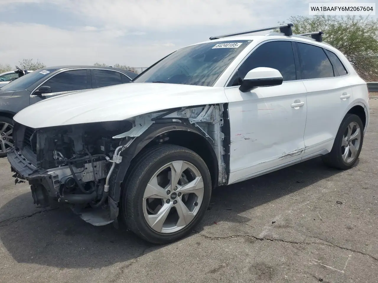 2021 Audi Q5 Premium Plus VIN: WA1BAAFY6M2067604 Lot: 64240185