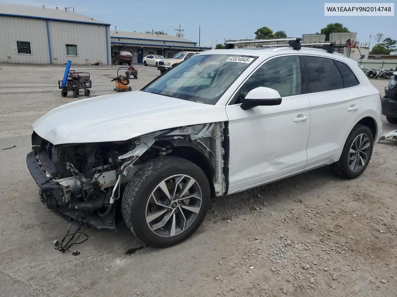 2022 Audi Q5 Premium Plus 45 VIN: WA1EAAFY9N2014748 Lot: 63524845