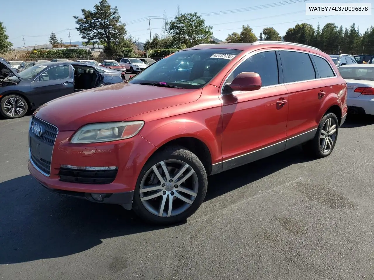 2007 Audi Q7 3.6 Quattro Premium VIN: WA1BY74L37D096878 Lot: 62422935