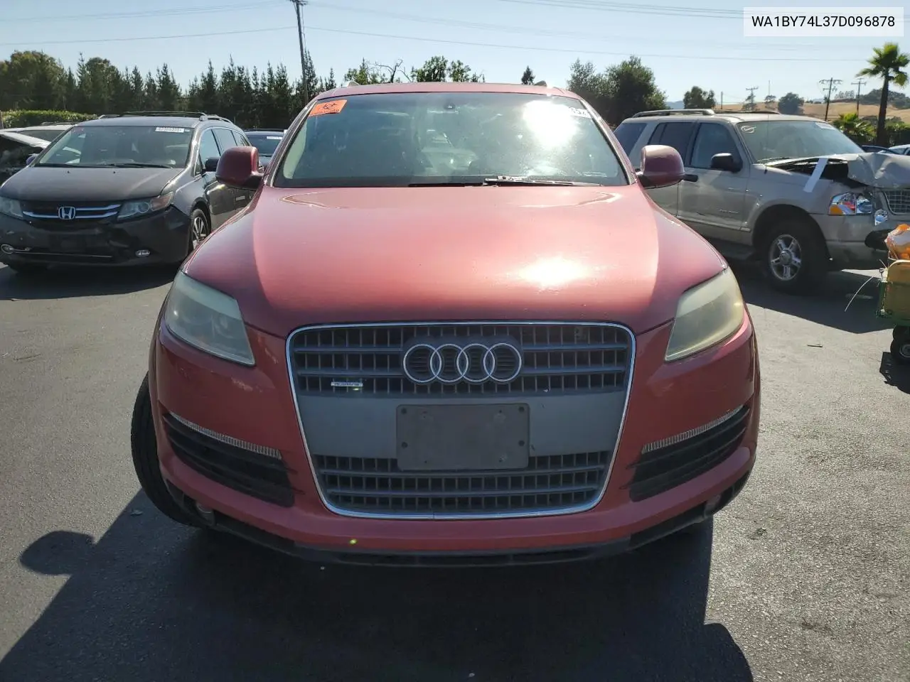 2007 Audi Q7 3.6 Quattro Premium VIN: WA1BY74L37D096878 Lot: 62422935