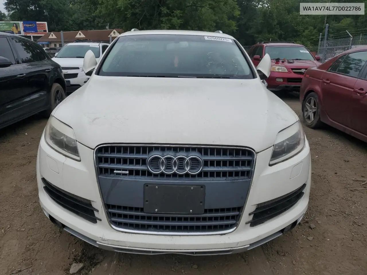 2007 Audi Q7 4.2 Quattro VIN: WA1AV74L77D022786 Lot: 62660225