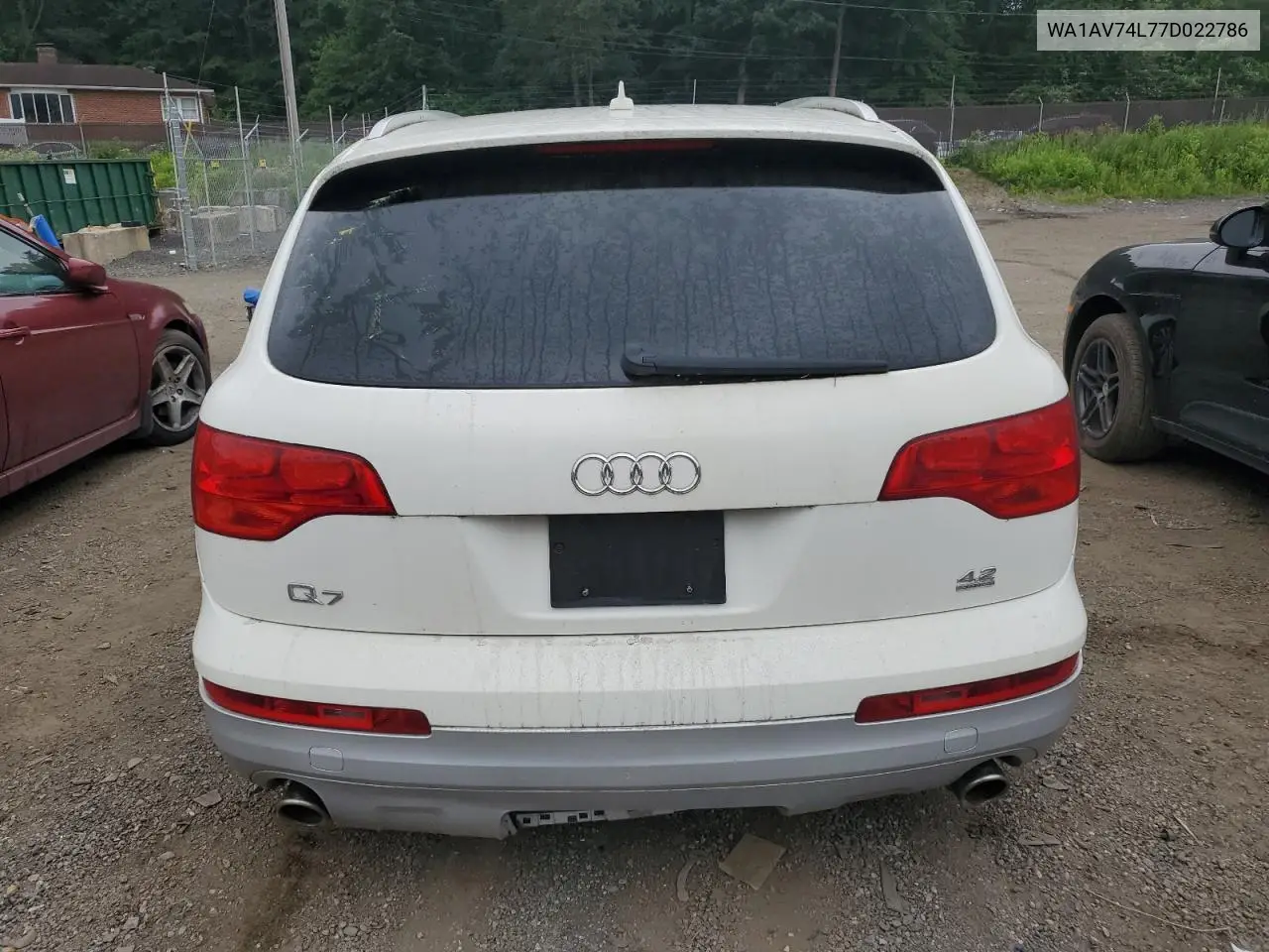 2007 Audi Q7 4.2 Quattro VIN: WA1AV74L77D022786 Lot: 62660225