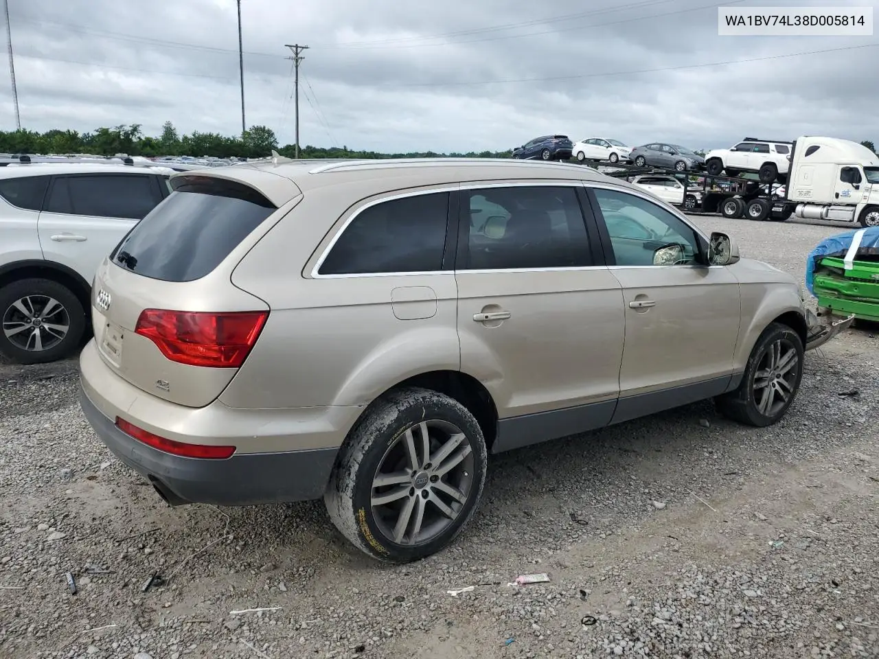 2008 Audi Q7 4.2 Quattro Premium VIN: WA1BV74L38D005814 Lot: 61542005