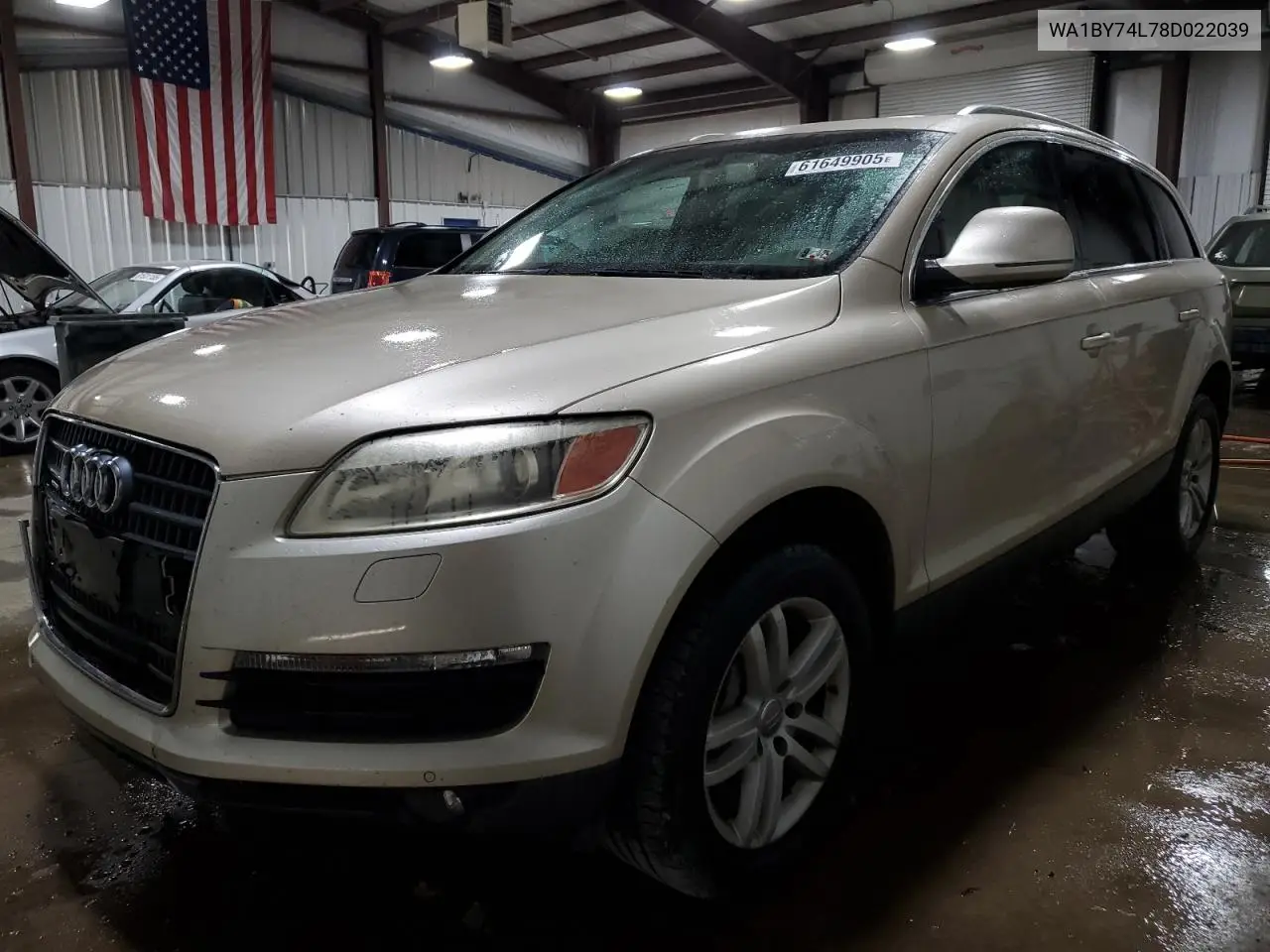 2008 Audi Q7 3.6 Quattro Premium VIN: WA1BY74L78D022039 Lot: 61649905