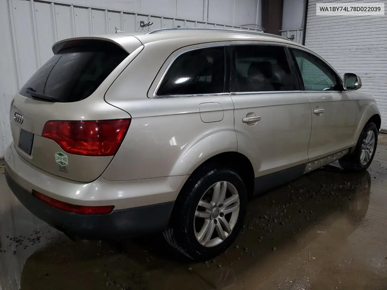 2008 Audi Q7 3.6 Quattro Premium VIN: WA1BY74L78D022039 Lot: 61649905