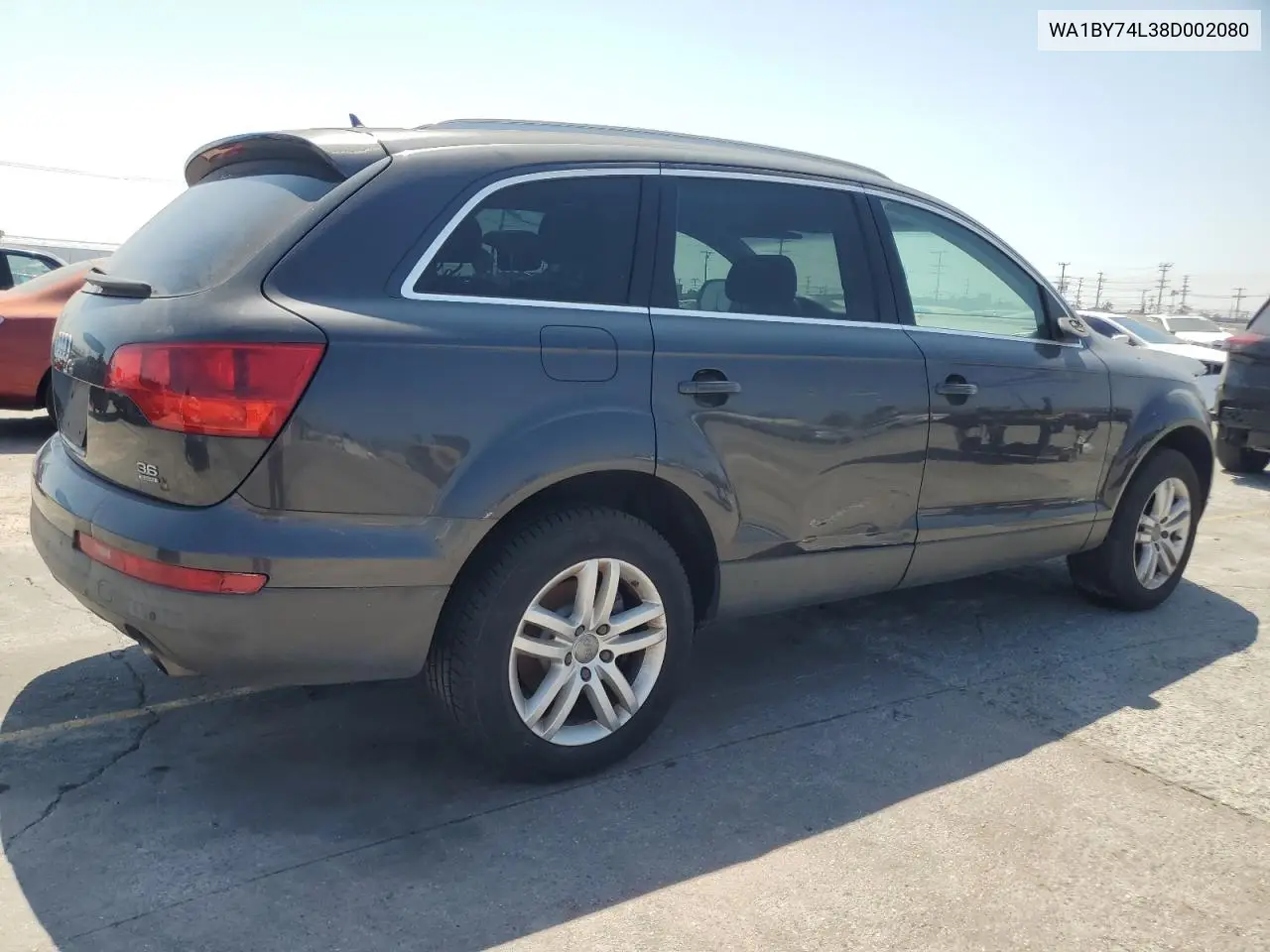 2008 Audi Q7 3.6 Quattro Premium VIN: WA1BY74L38D002080 Lot: 62533365