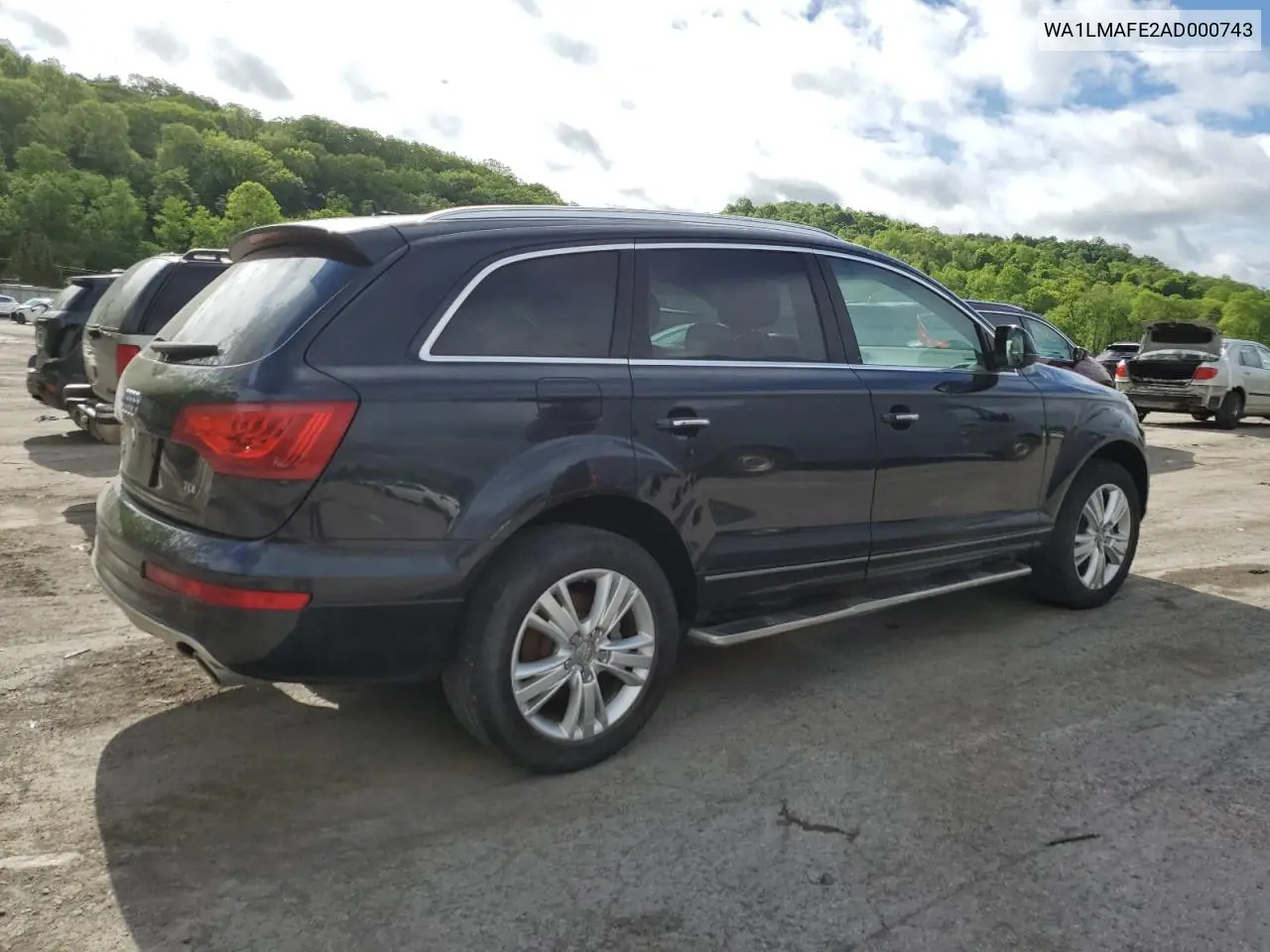 2010 Audi Q7 Premium Plus VIN: WA1LMAFE2AD000743 Lot: 56893185