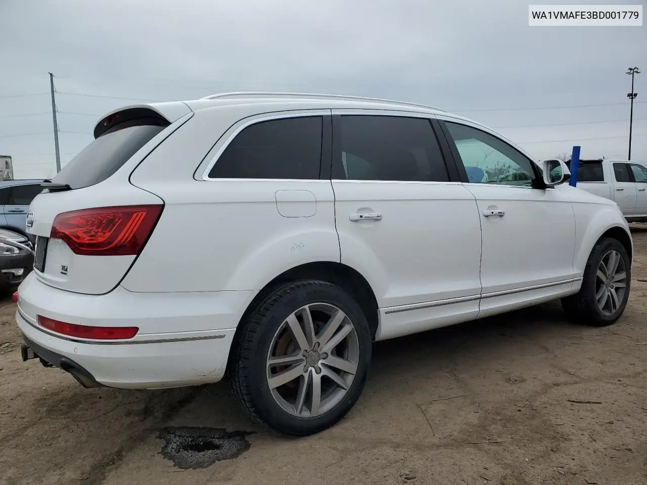 2011 Audi Q7 Prestige VIN: WA1VMAFE3BD001779 Lot: 43695345