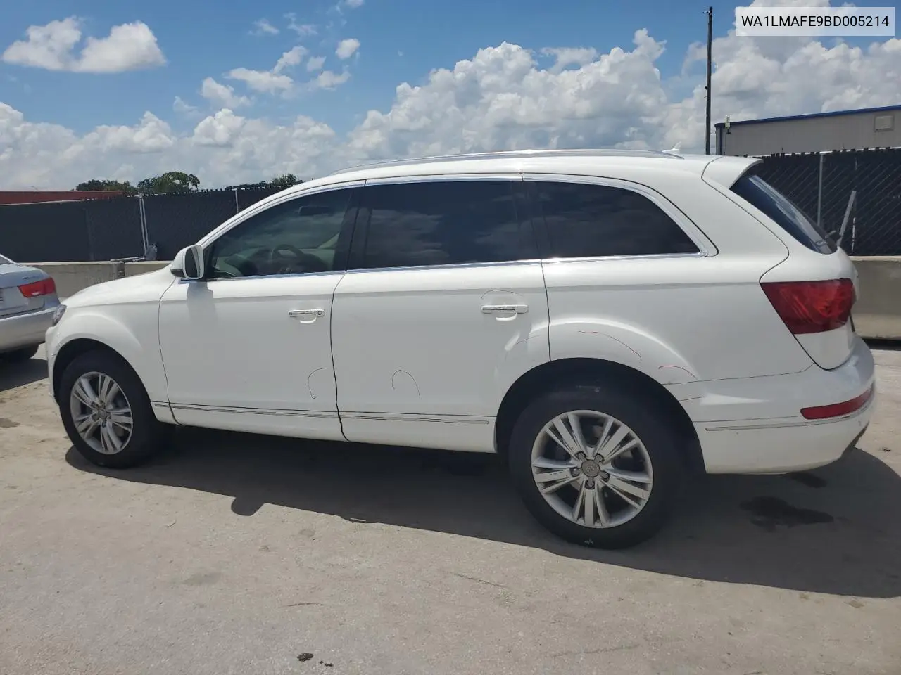 2011 Audi Q7 Premium Plus VIN: WA1LMAFE9BD005214 Lot: 62050635
