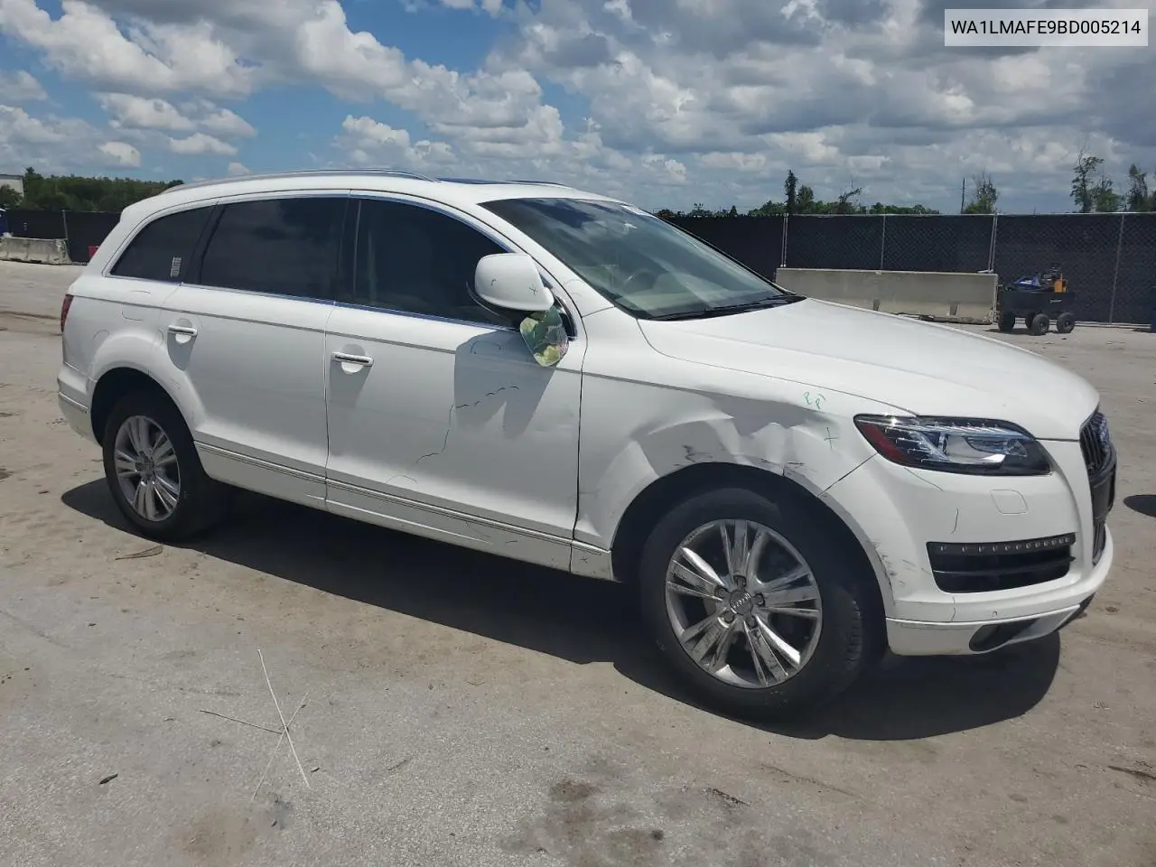 2011 Audi Q7 Premium Plus VIN: WA1LMAFE9BD005214 Lot: 62050635