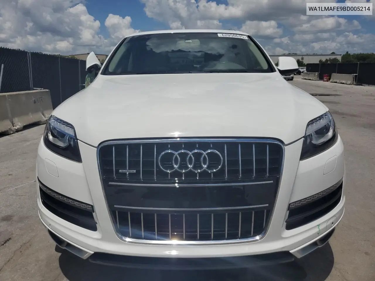 2011 Audi Q7 Premium Plus VIN: WA1LMAFE9BD005214 Lot: 62050635