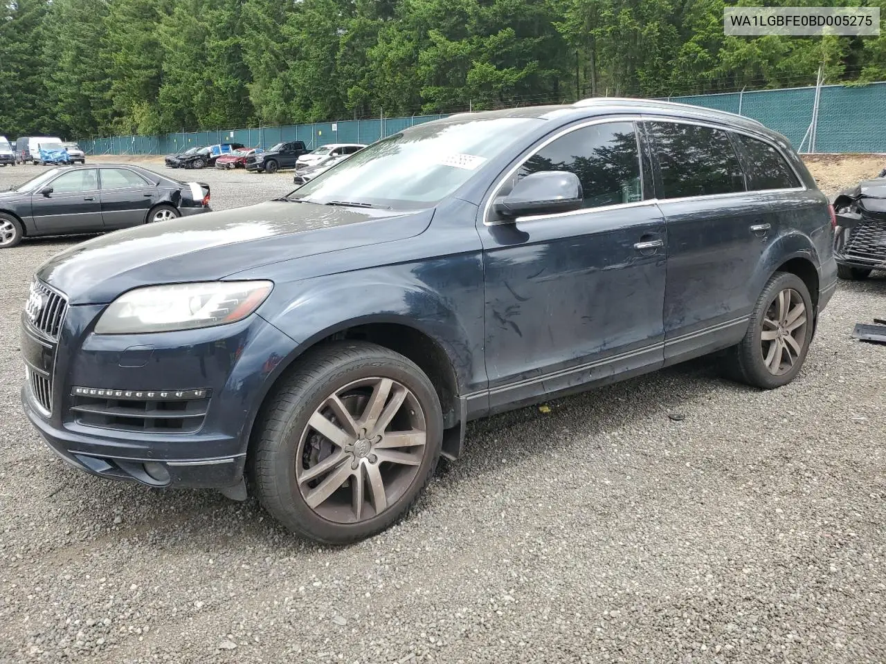 2011 Audi Q7 Premium Plus VIN: WA1LGBFE0BD005275 Lot: 62550865