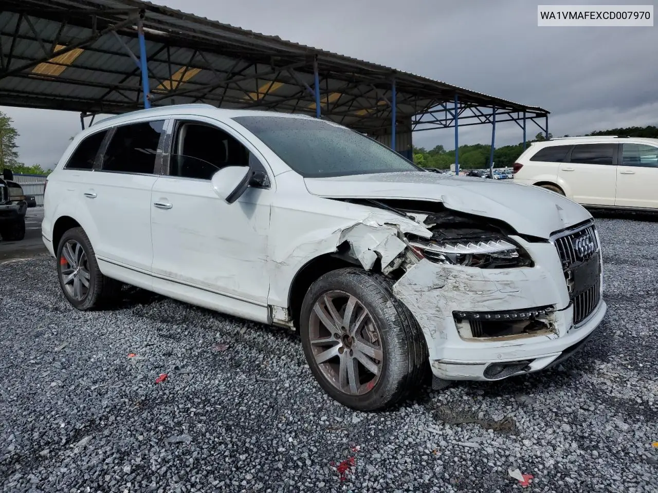 2012 Audi Q7 Prestige VIN: WA1VMAFEXCD007970 Lot: 56391785