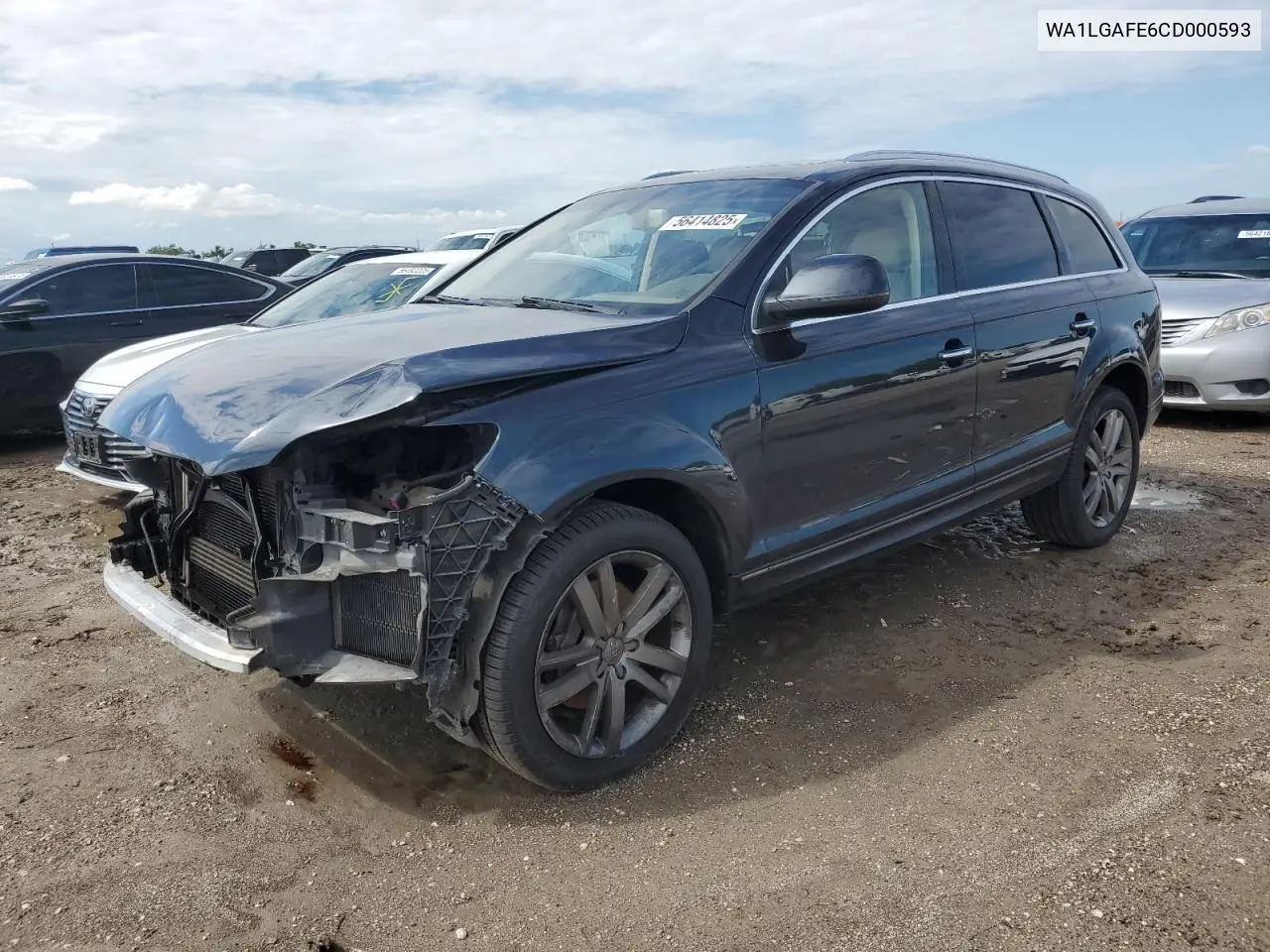2012 Audi Q7 Premium Plus VIN: WA1LGAFE6CD000593 Lot: 56414825