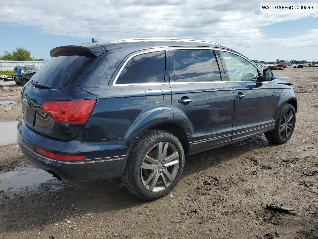 2012 Audi Q7 Premium Plus VIN: WA1LGAFE6CD000593 Lot: 56414825