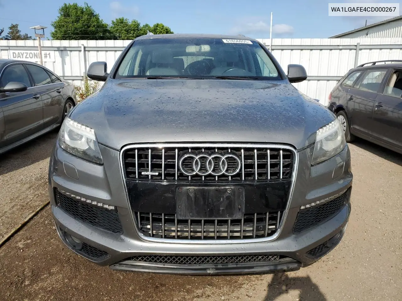 2012 Audi Q7 Premium Plus VIN: WA1LGAFE4CD000267 Lot: 61656055
