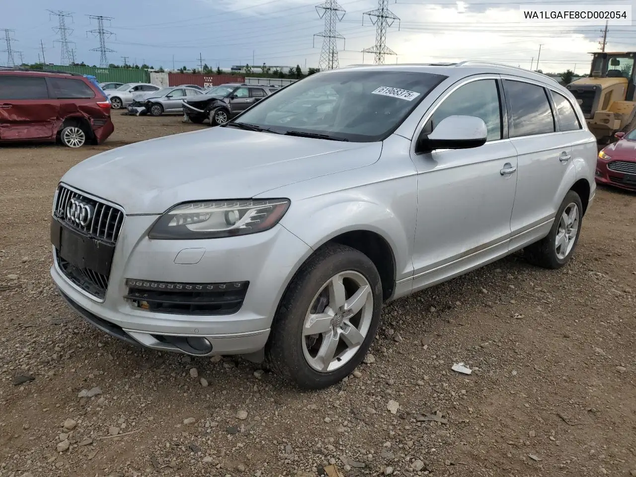 2012 Audi Q7 Premium Plus VIN: WA1LGAFE8CD002054 Lot: 61968375