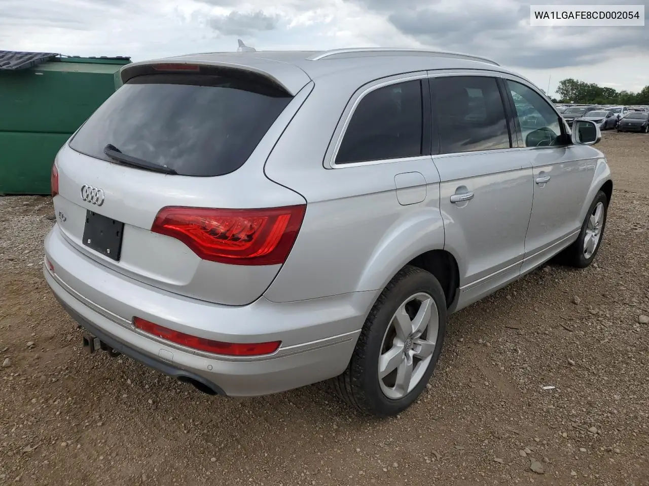 2012 Audi Q7 Premium Plus VIN: WA1LGAFE8CD002054 Lot: 61968375
