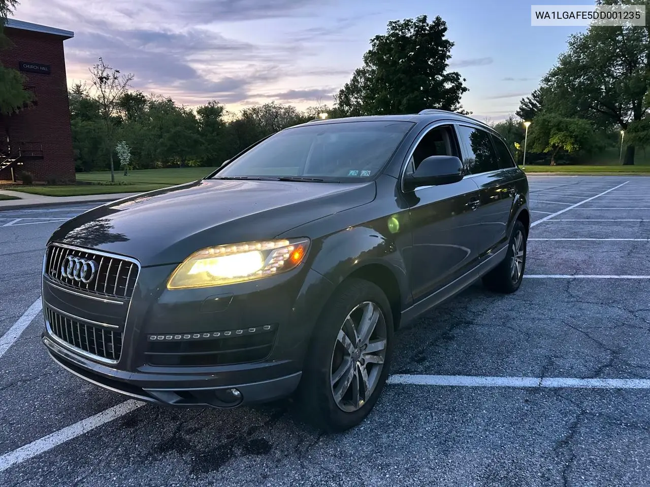 2013 Audi Q7 Premium Plus VIN: WA1LGAFE5DD001235 Lot: 56985295