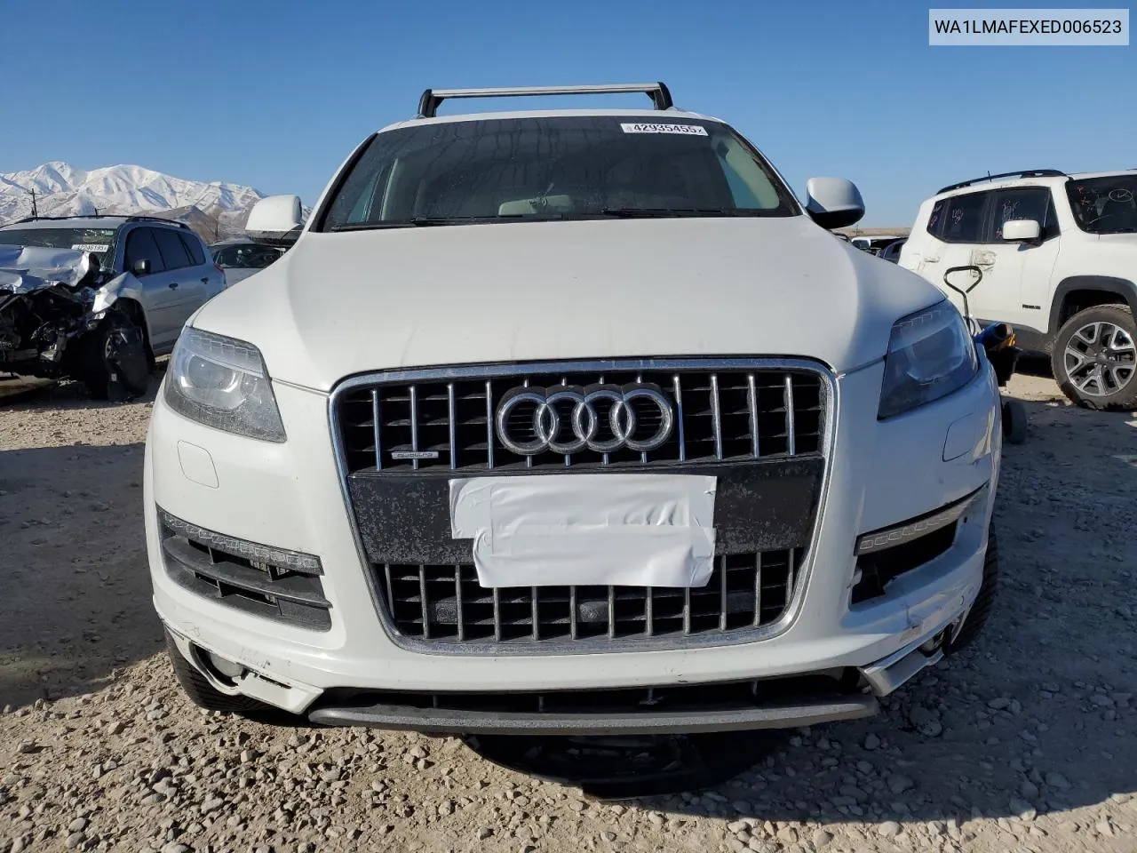 2014 Audi Q7 Premium Plus VIN: WA1LMAFEXED006523 Lot: 42935455