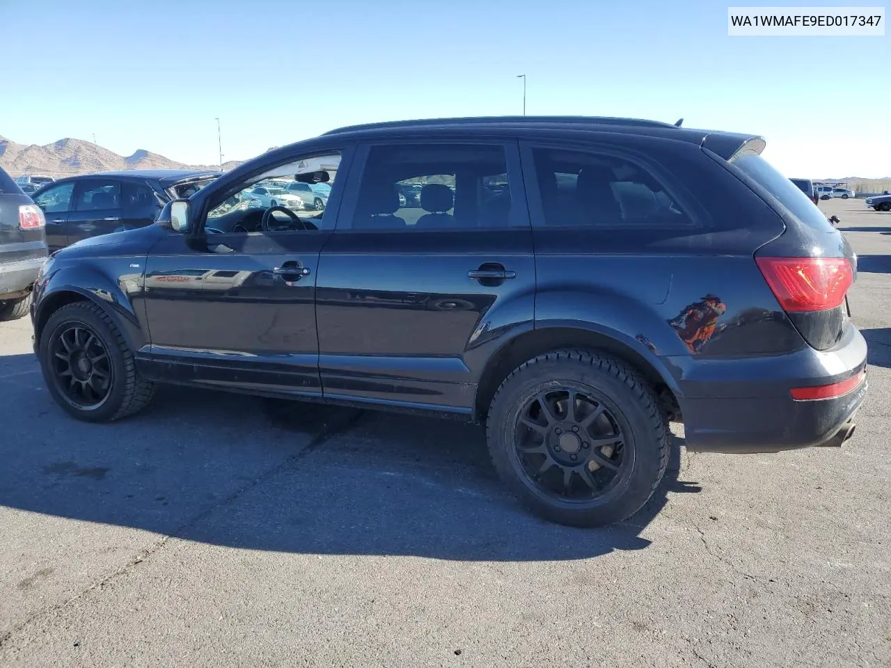2014 Audi Q7 Prestige VIN: WA1WMAFE9ED017347 Lot: 45030475