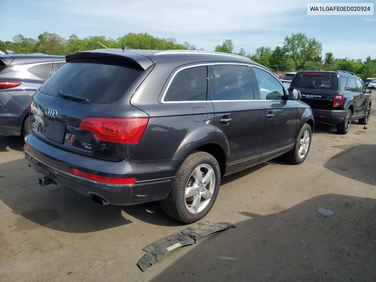2014 Audi Q7 Premium Plus VIN: WA1LGAFE0ED020924 Lot: 56326485
