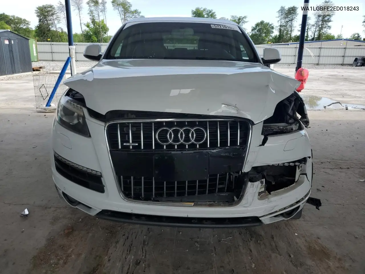 2014 Audi Q7 Premium Plus VIN: WA1LGBFE2ED018243 Lot: 57210105